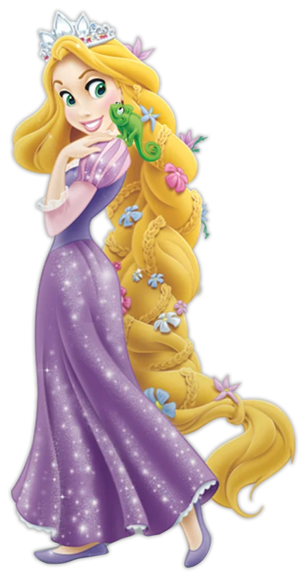 Fotonálepka - Princezná - Rapunzel – zápich na tortu