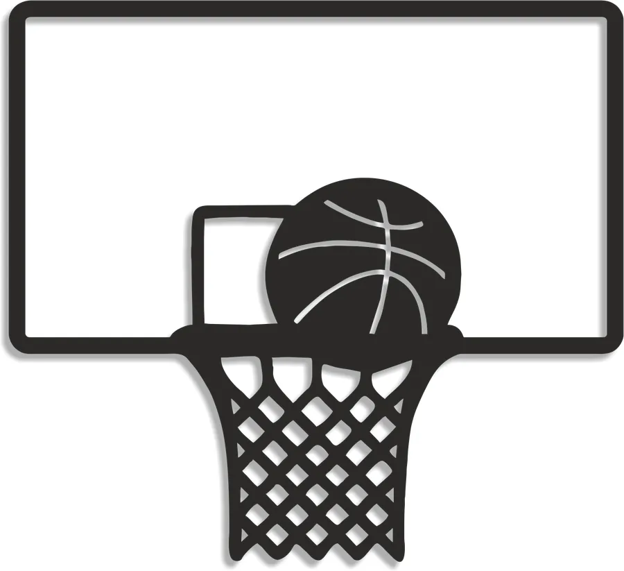 Silueta - Basketbalový kôš - 1